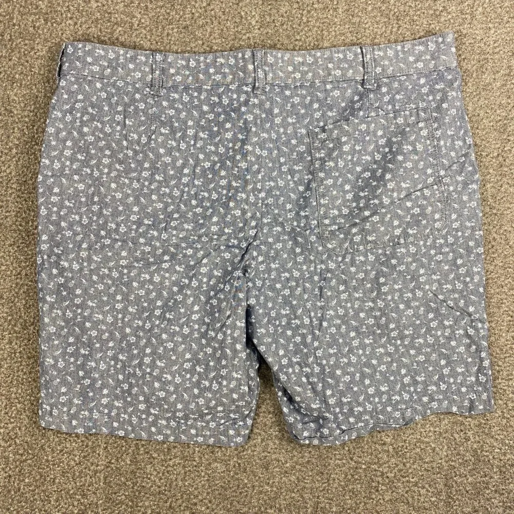IZOD Saltwater Stretch Chino Shorts Mens 38 Coral Pink Blue Floral Bundle 2 Pack